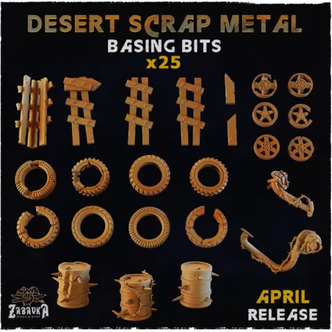 Desert Scrap Metal - Basing Bits by Zabavka Workshop