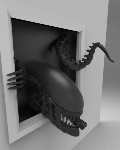 Alien in Vent Display