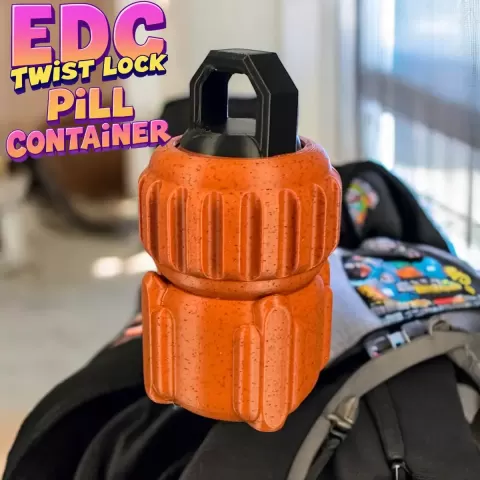 Mini EDC Pill Container – Satisfying Click-Lock Lid