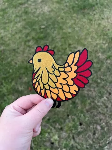Cute Chicken Artwork Home Decor