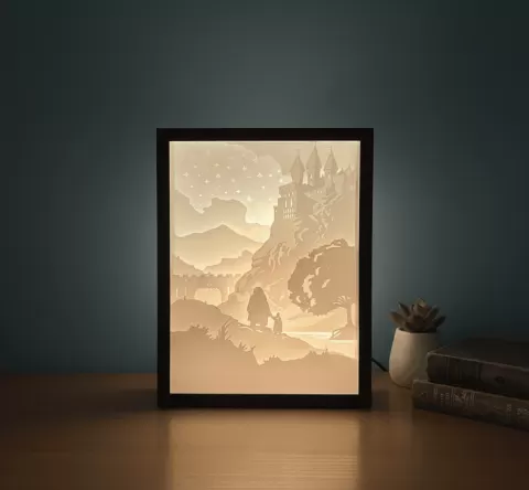 Harry Potter Hogwarts Shadow Box 3d Lamp