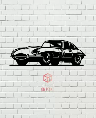 JAGUAR E-TYPE - 2D WALL ART #2