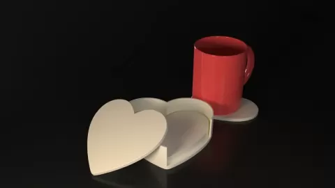 Valentine Coasters - Wael Moussa
