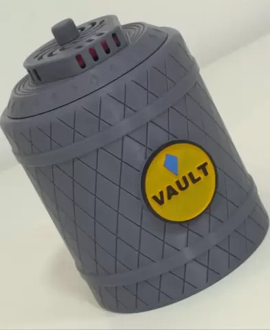 Mini Coin Vault with hidden lock and key