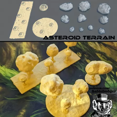 Asteroids Space Terrain by brander roullett