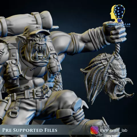 Ork Kommando Boss by MeshBrain Lab