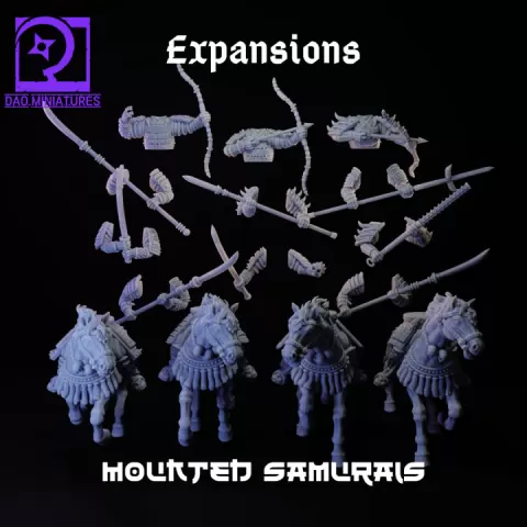Samurai Cavalriey (Expansion bits) by DAOMiniatures