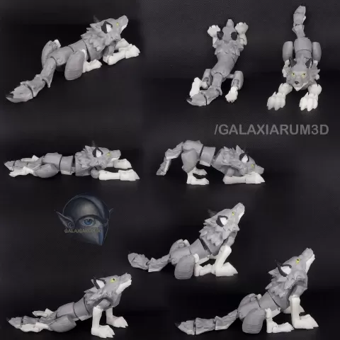 Articulated Wolf - Multiple Flexibility Versions - GALAXIARUM 3D