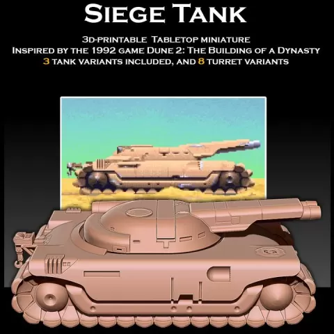 Dune 2 Siege Tank by Sharedog Miniatures