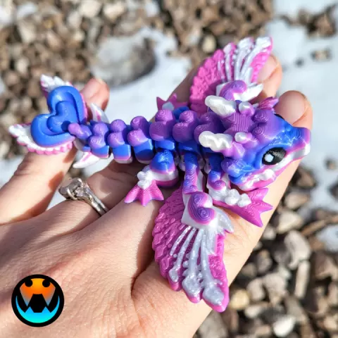 Tiny Heart Dragon by Cinderwing3D
