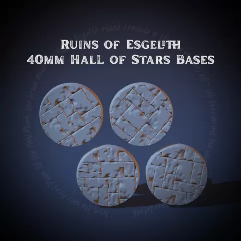 Ruins of Esgelith - 40mm Hall of Stars Bases by Metalik Studios