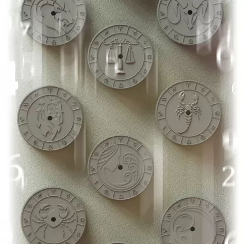 Zodiac clocks by Crosslances