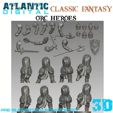 Orc Heroes by Wargames Atlantic