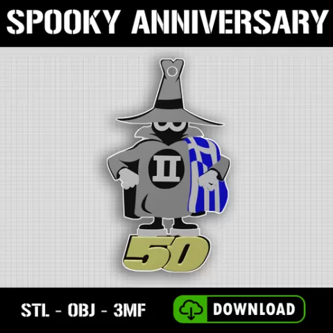 F-4 PHANTOM SPOOKY 50th Anniversary Keychain