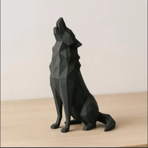 low_poly_wolf
