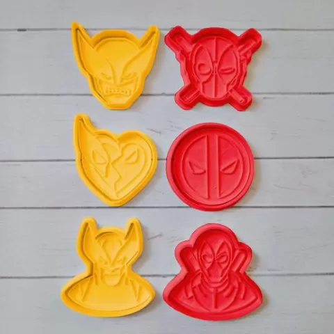 DEADPOOL AND COOKIE CUTTER WOLVERINE