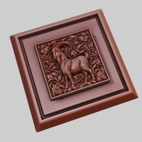 Goat Animal 3D Model for CNC Router Laser & 3D Printer