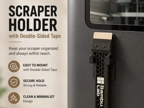 Scraper V2 Wall Mount – Double Sided Tape