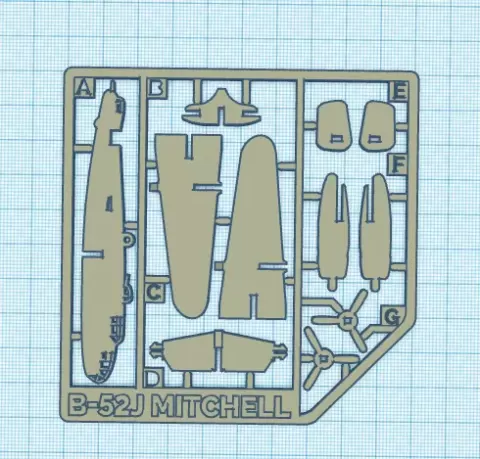 B52 bomber plane put-together - Carter Prints