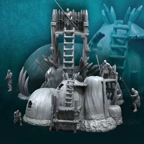 2x Blood-Handed Buildings | Blood-Handed Orcs | Fantasy by Davale Games ©