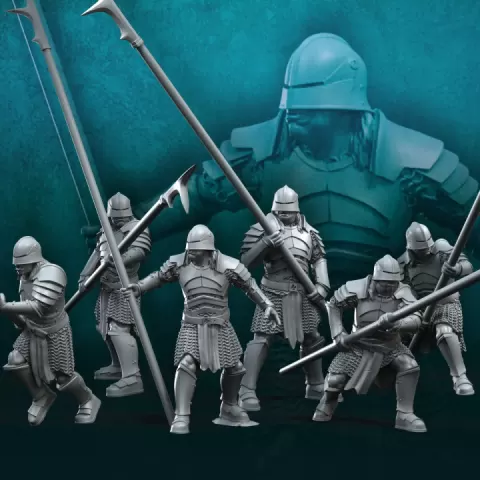 6x Blood-Handed with Long Spears | Blood-Handed Orcs | Fantasy by Davale Games ©