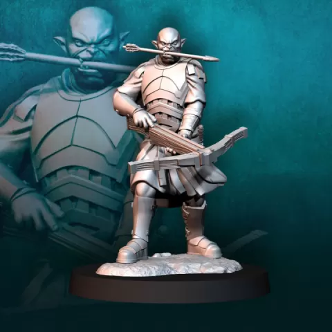 Blood-Handed Captain with Crossbow | Blood-Handed Orcs | Fantasy by Davale Games ©
