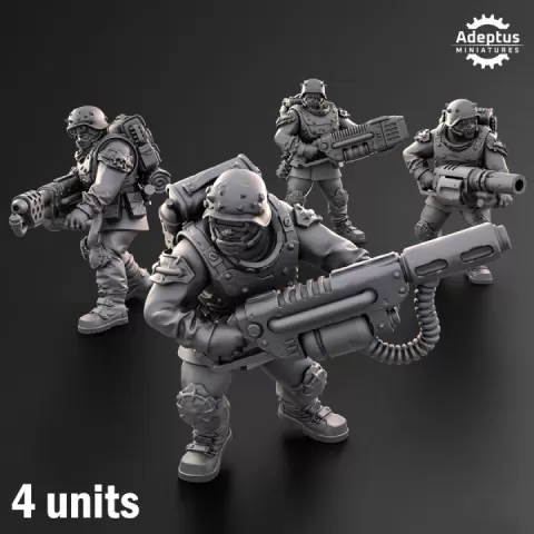 Special weapons. The Sons of Iron. Renegades and Heretics by Adeptus Miniatures