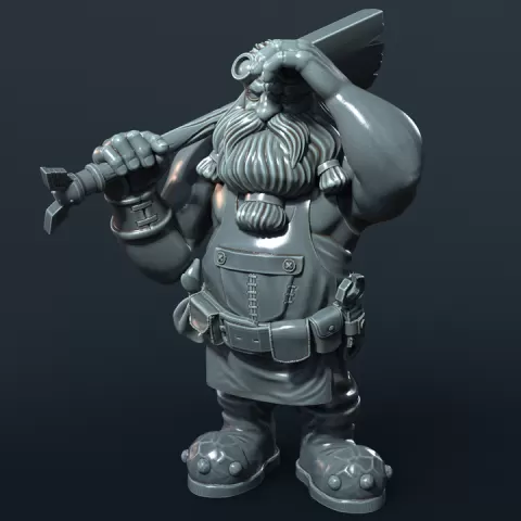 Dwarf Chief Engineer by Moonshine Miniatures