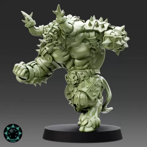 Minotaur - Doom Dwarfs - The Iron Boulders - Fantasy Football by Realm of Paths