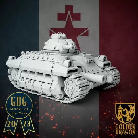 New French Republic - R-1B Liberté Medium Battle Tank by Golden Dragon Games