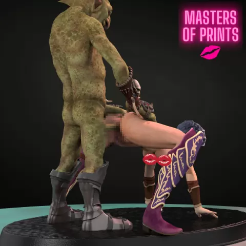 ANAL ATTACK OF THE GOBLIN - NSFW - EROTIC MINIATURE 75 MM SCALE by PrintPleasure