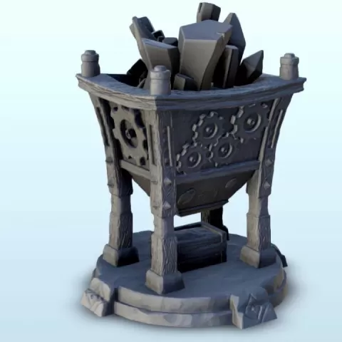 Crystal grinding machine - Medieval Fantasy Magic Feudal Old Archaic Saga 28mm 15mm by Hartolia Miniatures