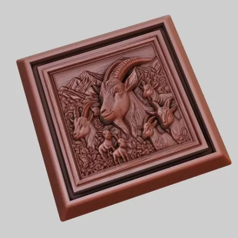 Goat Animal 3D Model for CNC Router Laser & 3D Printer