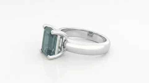 Emerald Cut Solitaire Ring FREE