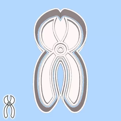 Tools cookie cutters - pliers (style 2)