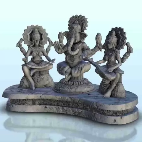 Indian Hindu statue of Ganesha - miniatures warhammer terrai - Hartolia Miniatures