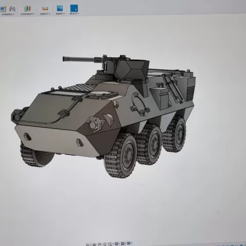 Pandus 6x6 APC Steyer Daimler 20mm 1/72 Elhiem Waragme model by matthew hingley