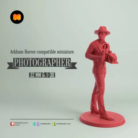 Photographer - Arkham Horror compatible by MT3D Studio