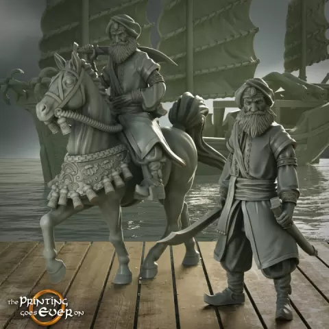 King Of Pirates On Foot and Mounted - Presupported by The Printing Goes Ever On