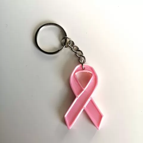 Pink October key ring