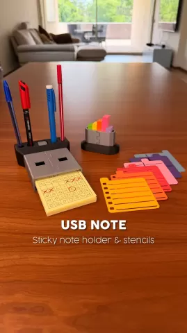USB NOTE | STICKY NOTE HOLDER & STENCILS