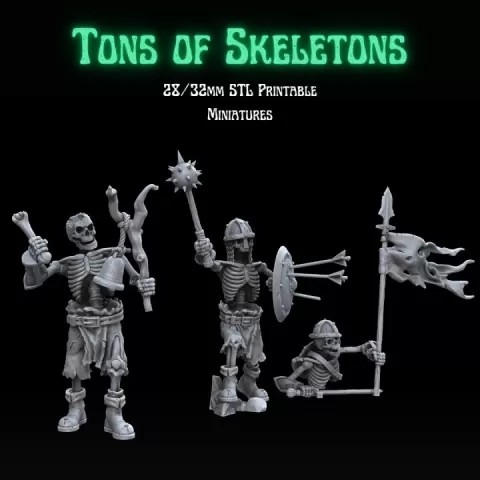 Tons of Skeletons: Equipped Skeletons Command Group by Apache-Studio