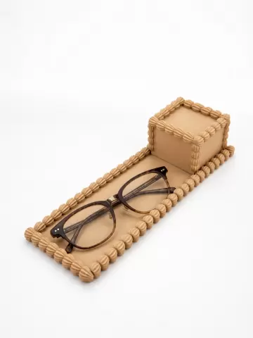 Cake-Style Glasses Tray with Storage Box