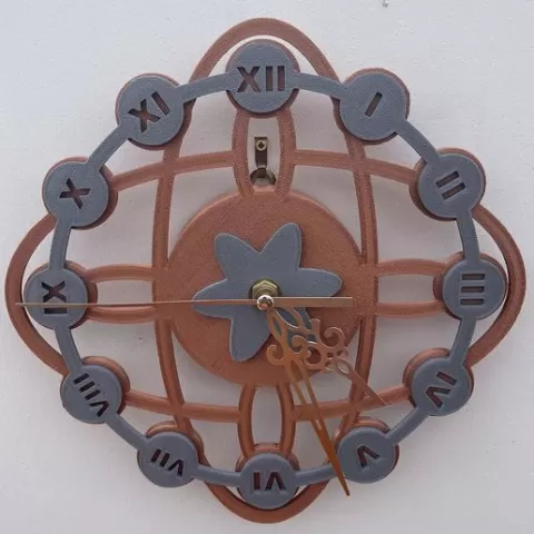 Atom wall clock