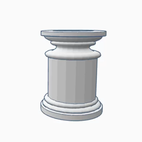 Pillar flower pot