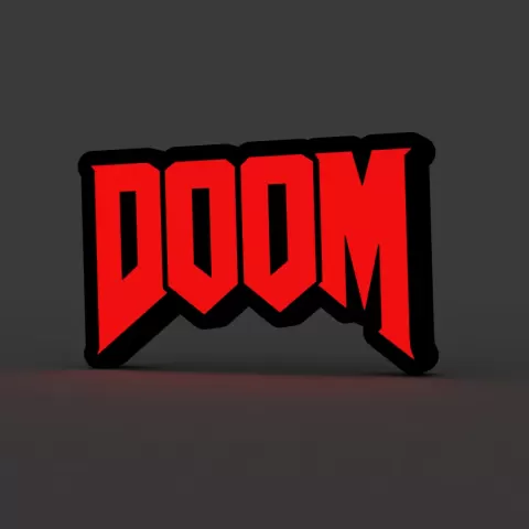 Doom Lightbox LED Lamp