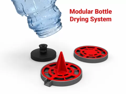 Modular Water Bottle Drying System - Drying Rack