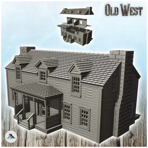 Borden House (Prairie Grove, Arkansas) - USA America ACW American Civil War History Historical by Hartolia Miniatures