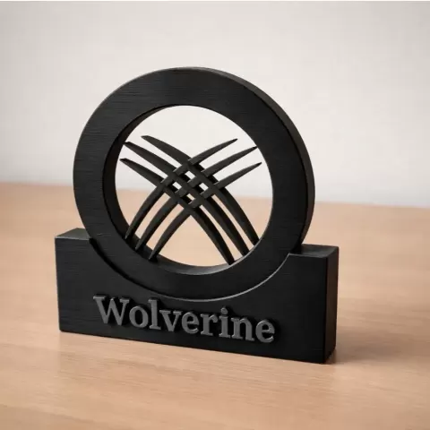 Wolverine Desk Plaque - 3DModellerblr