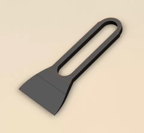 Mini Bed Scraper – Compact 3D Printer Tool | STL File